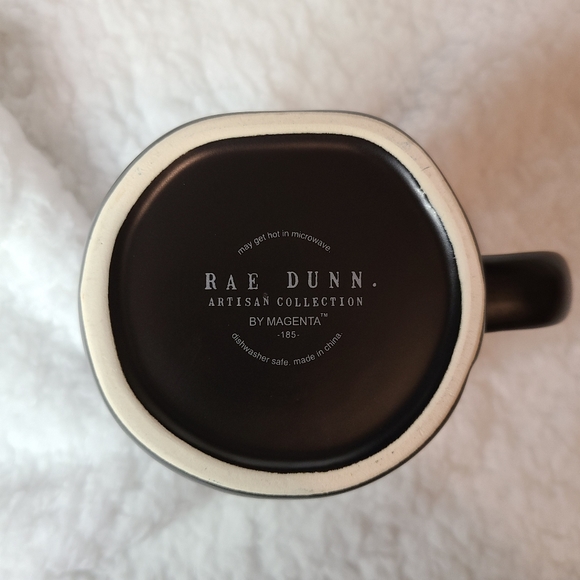 Rae Dunn Halloween Black Lazy Bones Mug - Picture 6 of 8